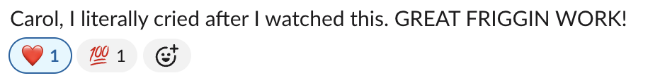 Client review screenshot